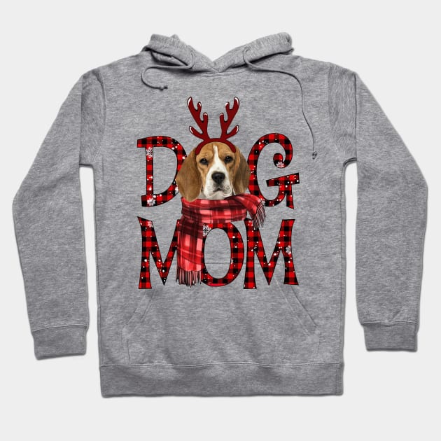 Beagle Mom Christmas Dog Mom Dog Lovers Hoodie by Benko Clarence